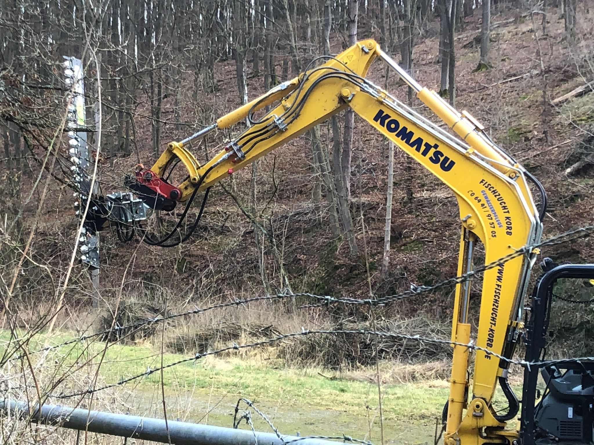 Messerbalken am Bagger